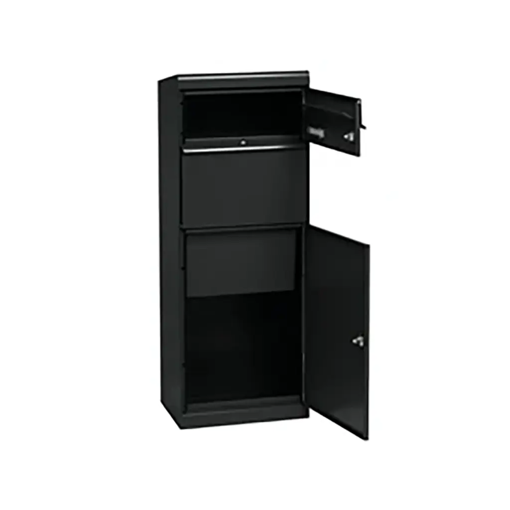 MEFA Maple Black Grey 7021M doors open 1200x1200.webp