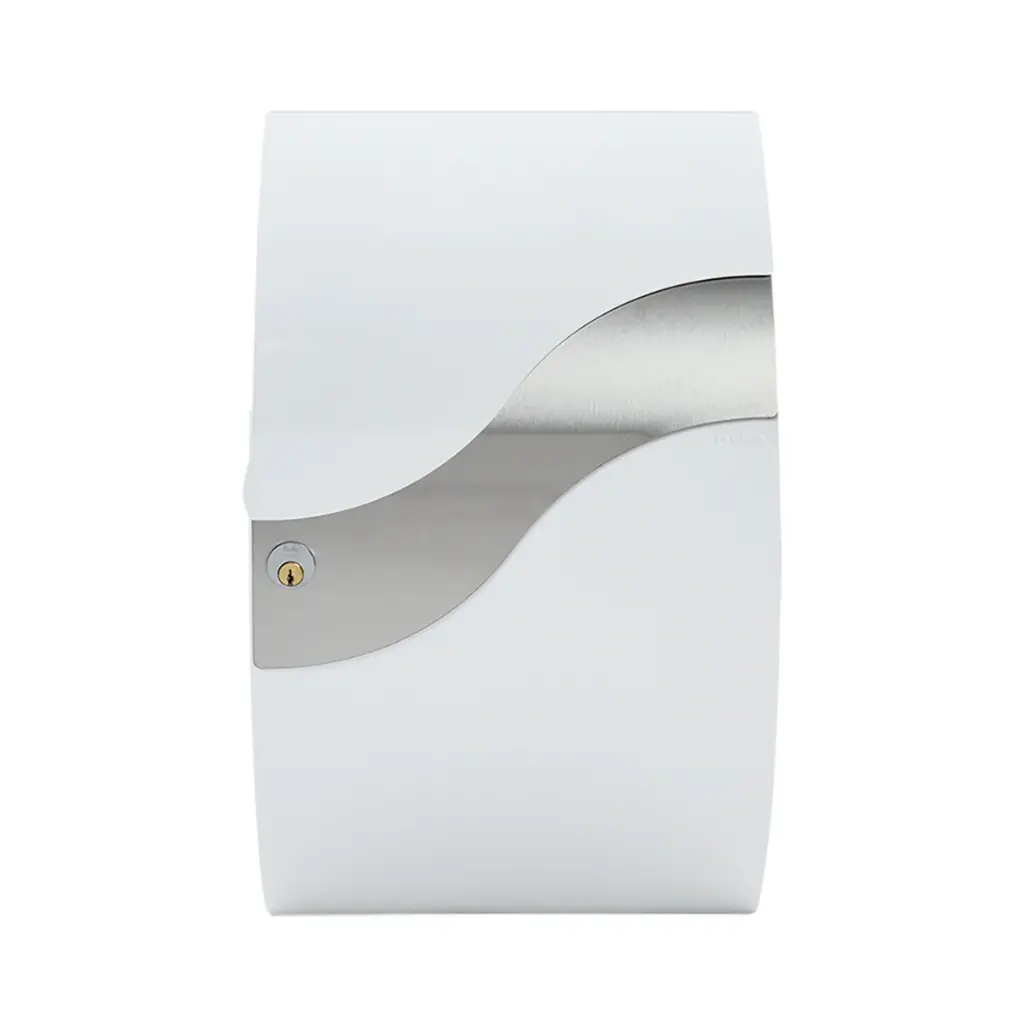 mefa wave Traffic white 9016 & Stainless Steel wave front 1200x1200.webp